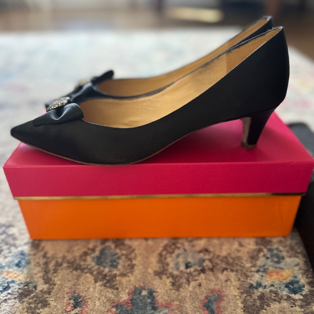 Kate Spade Satin Kitten Heel 9.5 - Picture 3 of 5